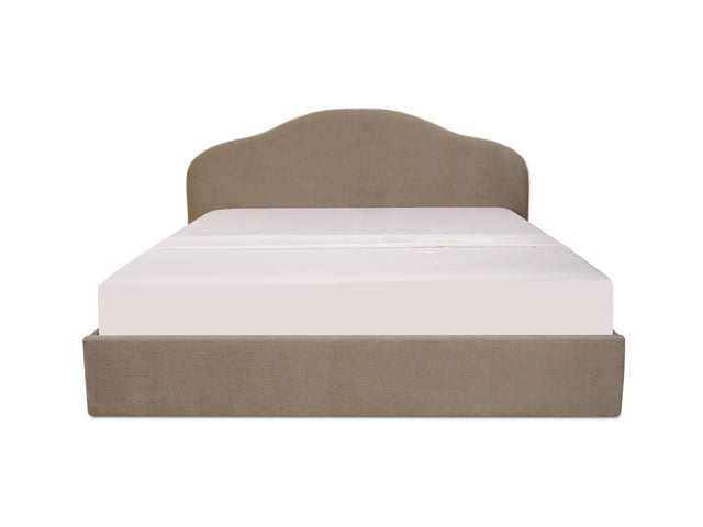 Maggie Taupe Queen Storage Bed - Ornate Home