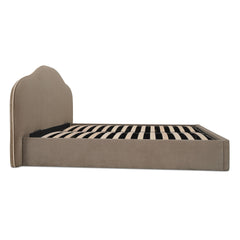 Maggie Taupe Queen Storage Bed - Ornate Home