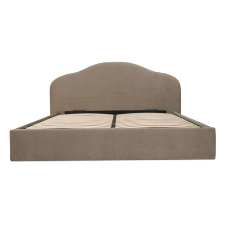 Maggie Taupe Queen Storage Bed - Ornate Home