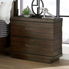 Maggie Walnut Nightstand - Ornate Home