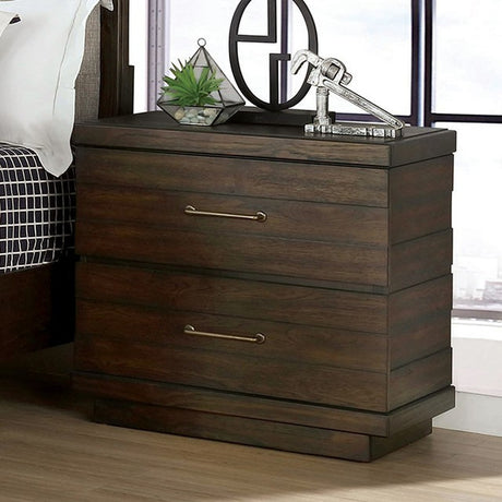 Maggie Walnut Nightstand - Ornate Home