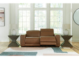Magic Man Caramel 2-Piece Power Reclining Sectional Loveseat (Online Special Price) - Ornate Home