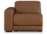 Magic Man Caramel 2-Piece Power Reclining Sectional Loveseat (Online Special Price) - Ornate Home