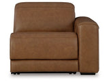 Magic Man Caramel 2-Piece Power Reclining Sectional Loveseat (Online Special Price) - Ornate Home