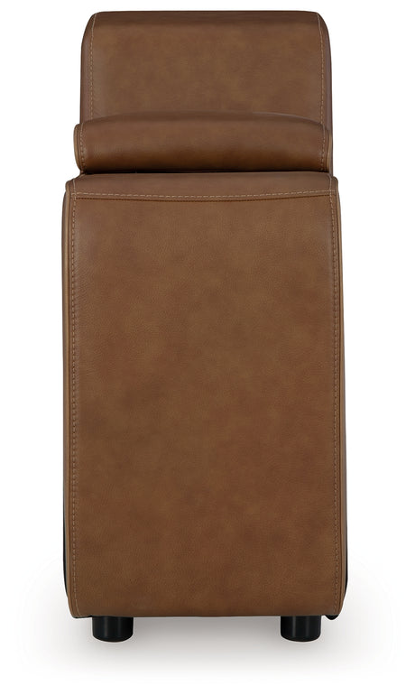 Magic Man Caramel 2-Piece Power Reclining Sectional Loveseat w/Console - Ornate Home