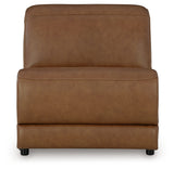 Magic Man Caramel 3-Piece Power Reclining Sectional Sofa - Ornate Home