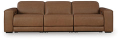 Magic Man Caramel 3-Piece Power Reclining Sectional Sofa - Ornate Home