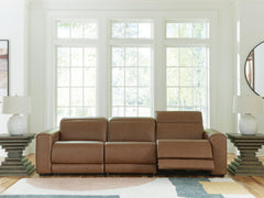 Magic Man Caramel 3-Piece Power Reclining Sectional Sofa - Ornate Home