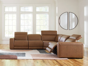 Magic Man Caramel 5-Piece Power Reclining Sectional (Online Special Price) - Ornate Home