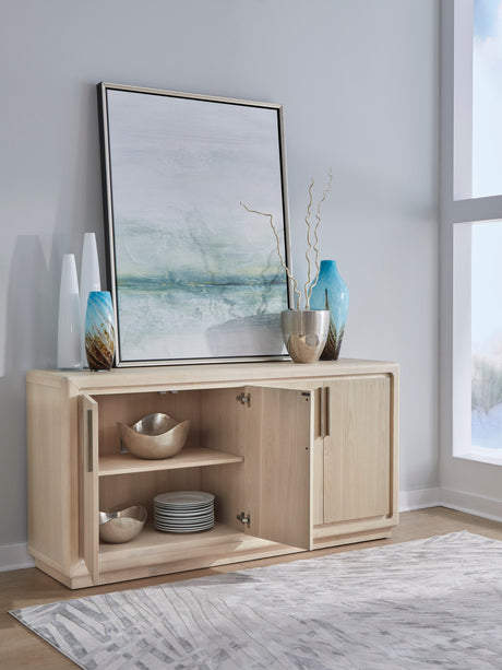 Magnolia 4 Door Wooden Sideboard in Daffodil - Ornate Home