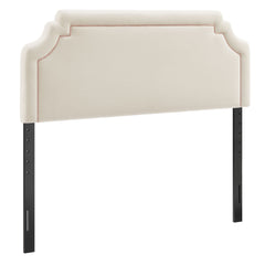 Magnolia Alabaster/Pink Stain-Resistant Performance Velvet King Size Headboard - Ornate Home