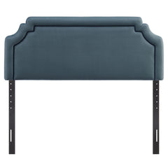 Magnolia Cadet Blue/Midnight Stain-Resistant Performance Velvet King Size Headboard - Ornate Home