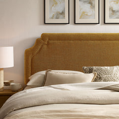 Magnolia Copper Upholstered Fabric Full Size Headboard - Ornate Home