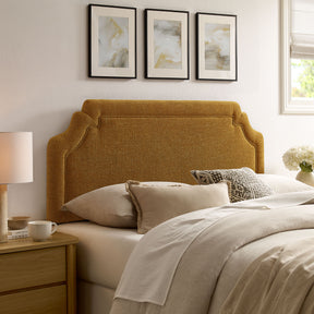 Magnolia Copper Upholstered Fabric King Size Headboard - Ornate Home