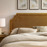 Magnolia Copper Upholstered Fabric King Size Headboard - Ornate Home
