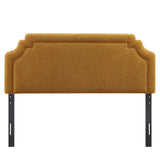 Magnolia Copper Upholstered Fabric Queen Size Headboard - Ornate Home