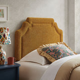 Magnolia Copper Upholstered Fabric Twin Size Headboard - Ornate Home