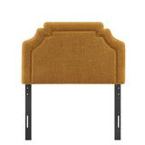 Magnolia Copper Upholstered Fabric Twin Size Headboard - Ornate Home