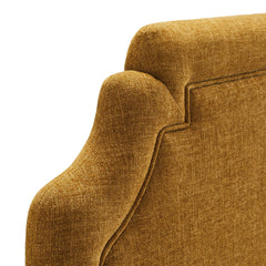 Magnolia Copper Upholstered Fabric Twin Size Headboard - Ornate Home