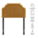 Magnolia Copper Upholstered Fabric Twin Size Headboard - Ornate Home