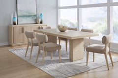 Magnolia Daffodil Double Pedestal Wooden Dining Table - Ornate Home