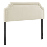 Magnolia Ecru Upholstered Fabric Queen Size Headboard - Ornate Home