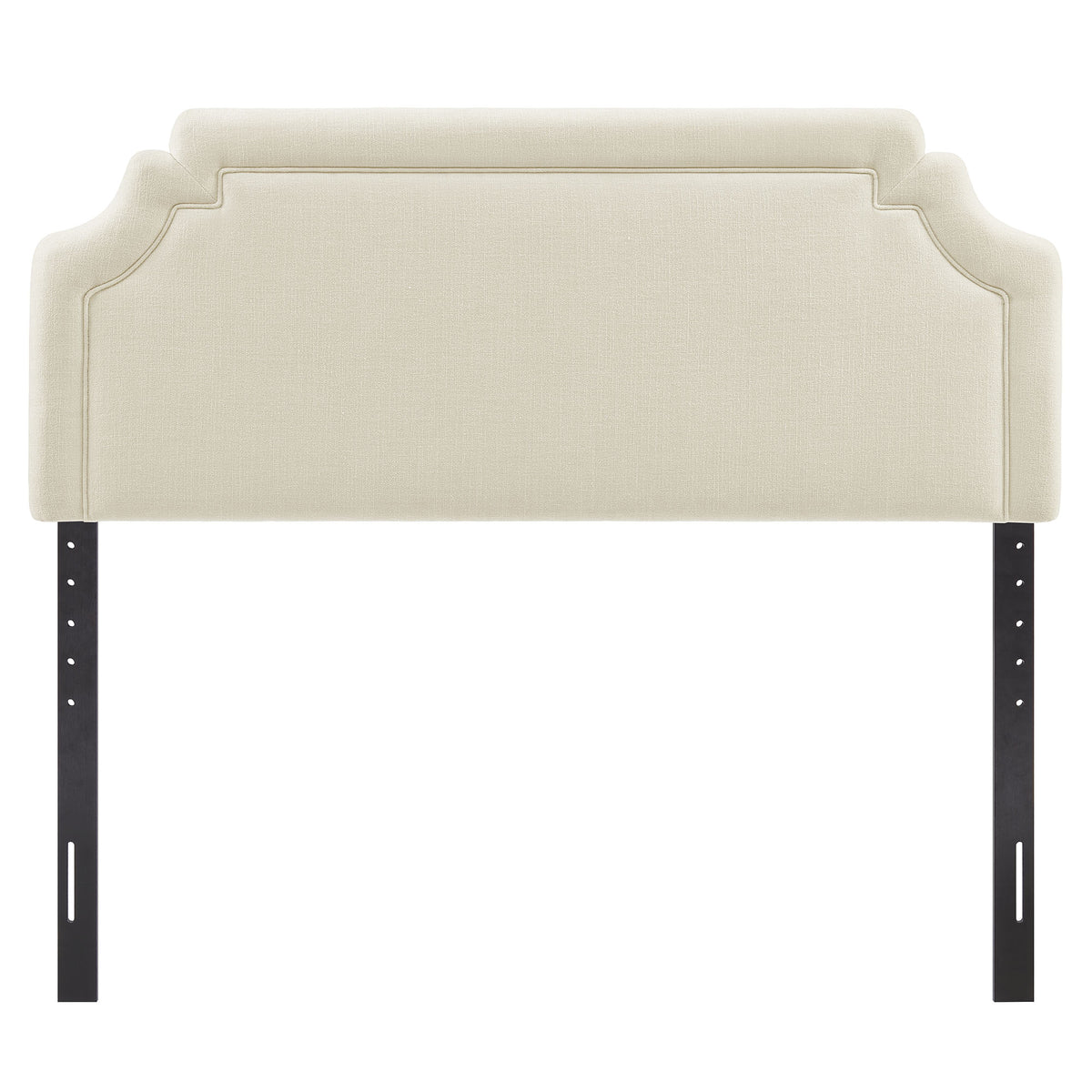 Magnolia Ecru Upholstered Fabric Queen Size Headboard - Ornate Home