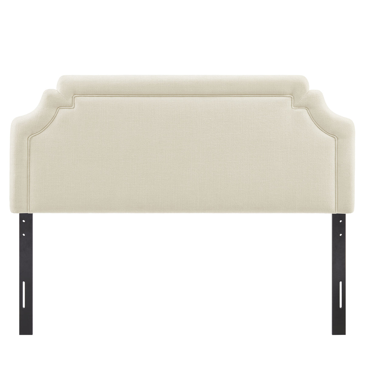 Magnolia Ecru Upholstered Fabric Queen Size Headboard - Ornate Home