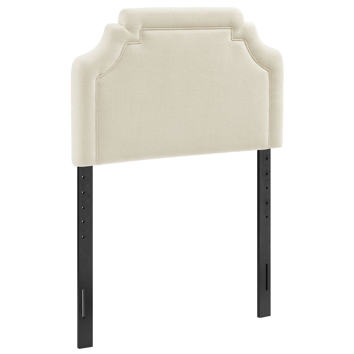 Magnolia Ecru Upholstered Fabric Twin Size Headboard - Ornate Home