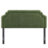 Magnolia Foliage Upholstered Fabric Full Size Headboard - Ornate Home
