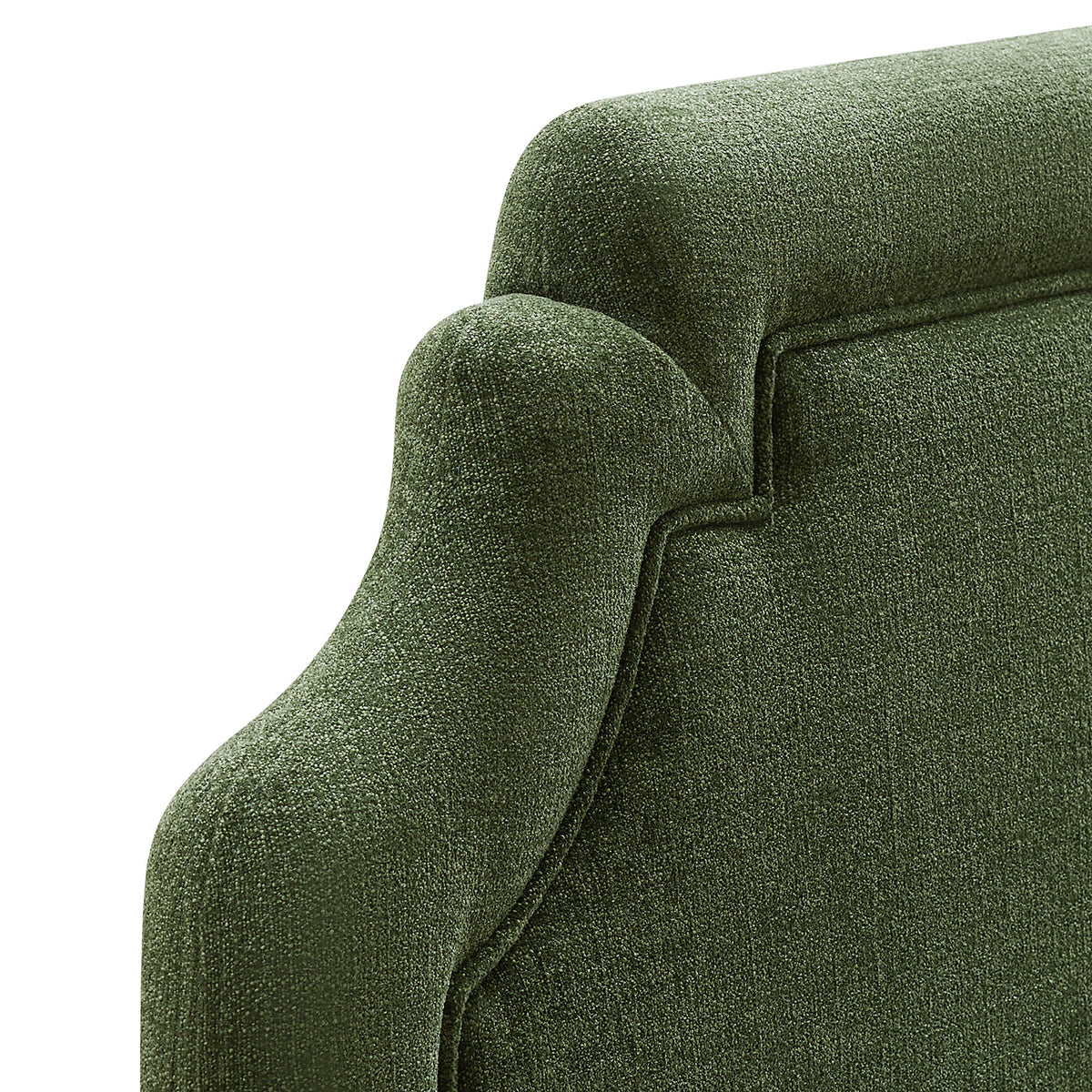 Magnolia Foliage Upholstered Fabric Twin Size Headboard - Ornate Home