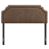 Magnolia Mocha Upholstered Fabric Queen Size Headboard - Ornate Home