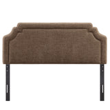 Magnolia Mocha Upholstered Fabric Queen Size Headboard - Ornate Home