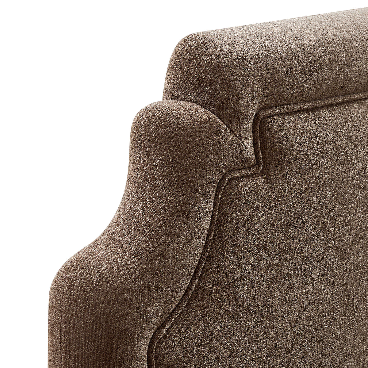 Magnolia Mocha Upholstered Fabric Queen Size Headboard - Ornate Home