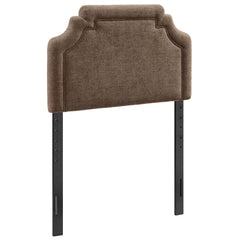 Magnolia Mocha Upholstered Fabric Twin Size Headboard - Ornate Home