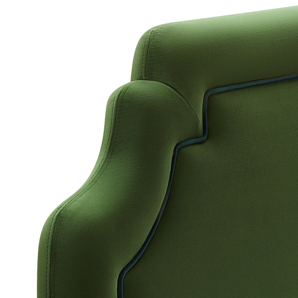 Magnolia Moss Green Dark Green Stain-Resistant Performance Velvet King Size Headboard - Ornate Home