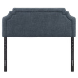 Magnolia Slate Blue Upholstered Fabric King Size Headboard - Ornate Home