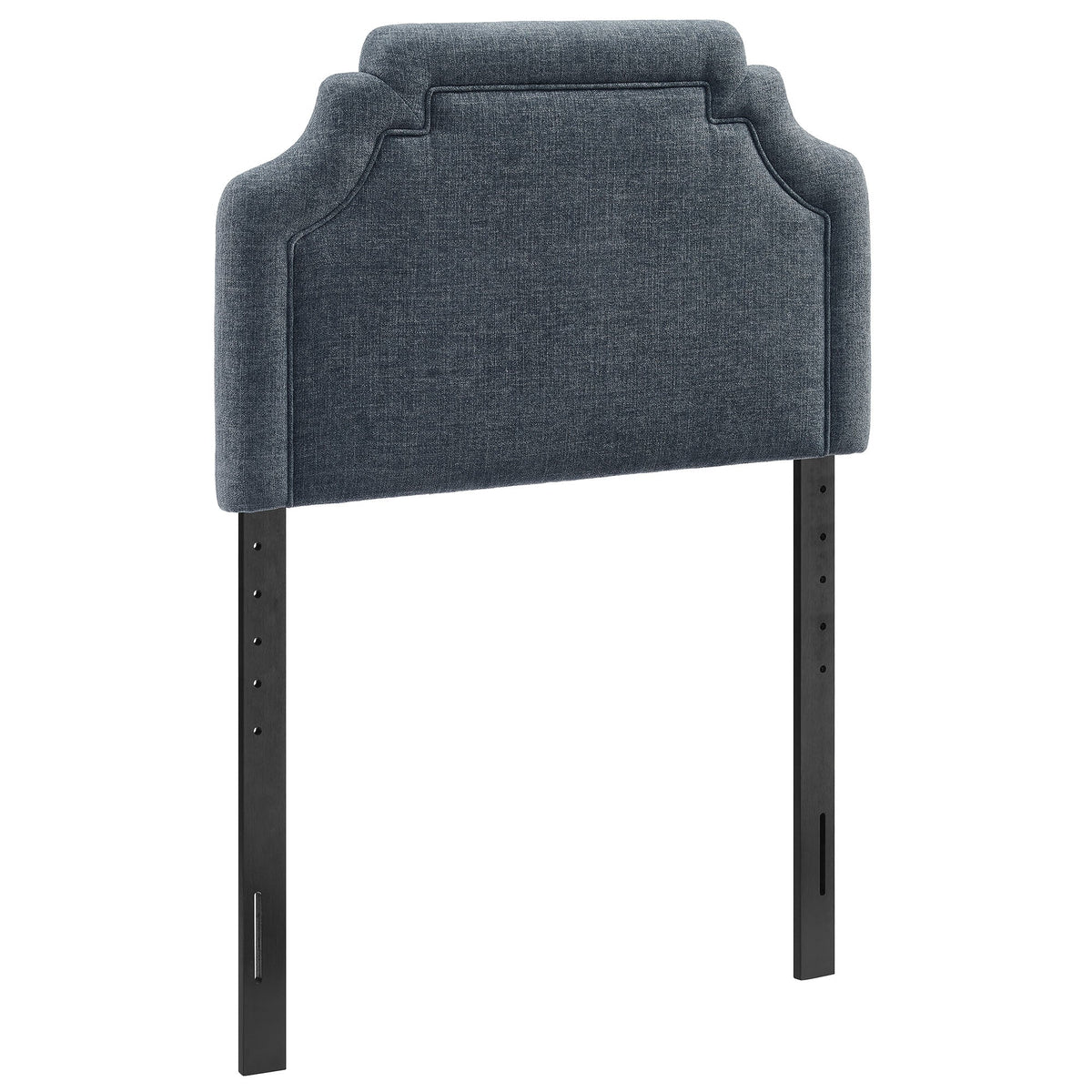 Magnolia Slate Blue Upholstered Fabric Twin Size Headboard - Ornate Home