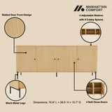 Magnolia70.9" Sideboard in Natural Oak - Ornate Home