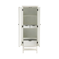 Magnoliatall White Cabinet - Ornate Home