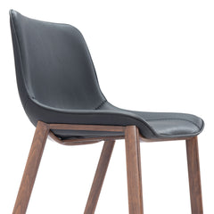 Magnus Black & Walnut Barstool (Set of 2) - Ornate Home