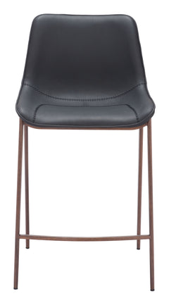 Magnus Black & Walnut Counter Stool (Set of 2) - Ornate Home