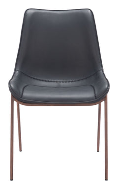 Magnus Black & Walnut Dining Chair (Set of 2) - Ornate Home