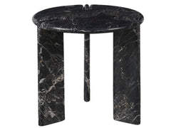 Magnus Golden Portoro Marble End Table - Ornate Home