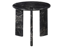 Magnus Golden Portoro Marble End Table - Ornate Home