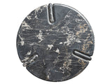 Magnus Golden Portoro Marble End Table - Ornate Home