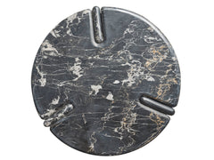 Magnus Golden Portoro Marble End Table - Ornate Home