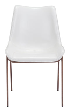 Magnus White & Walnut Dining Chair (Set of 2) - Ornate Home