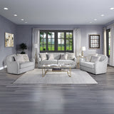 Mahler Beige Linen Armchair - Ornate Home