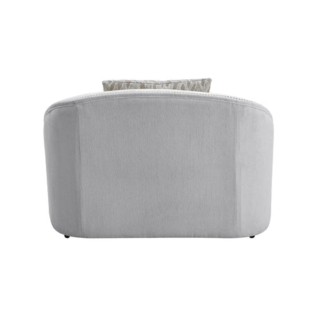 Mahler Beige Linen Armchair - Ornate Home